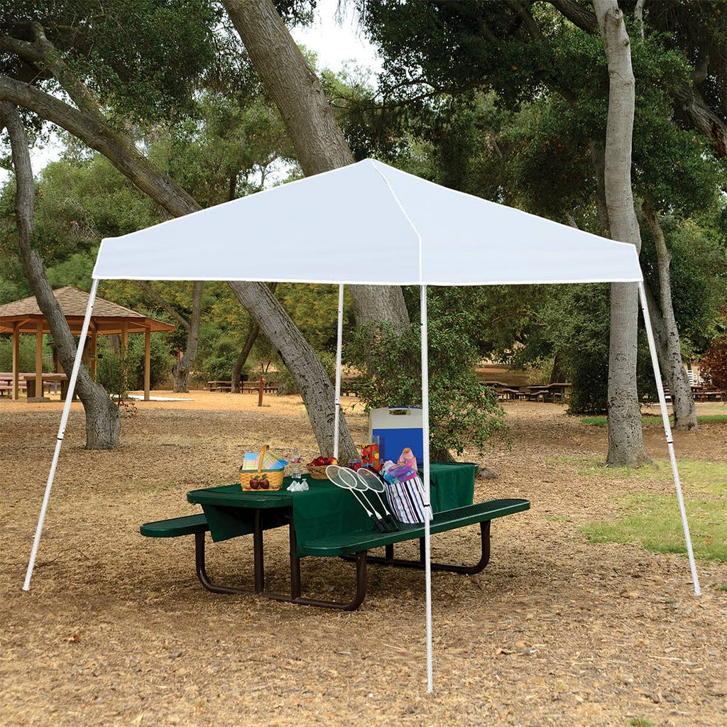 White Angled Leg Instant Canopy Tent Shelter T10094