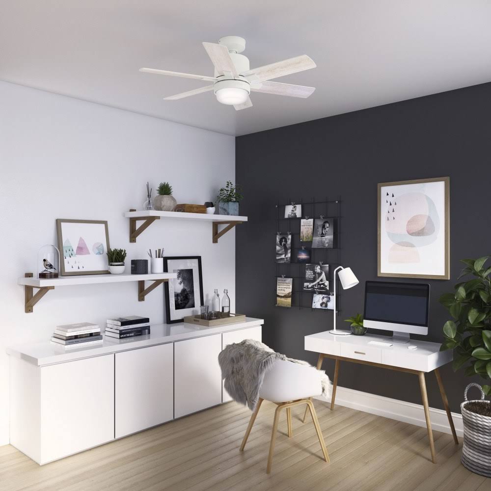 Matte White 44 inch LED Ceiling Fan W39334