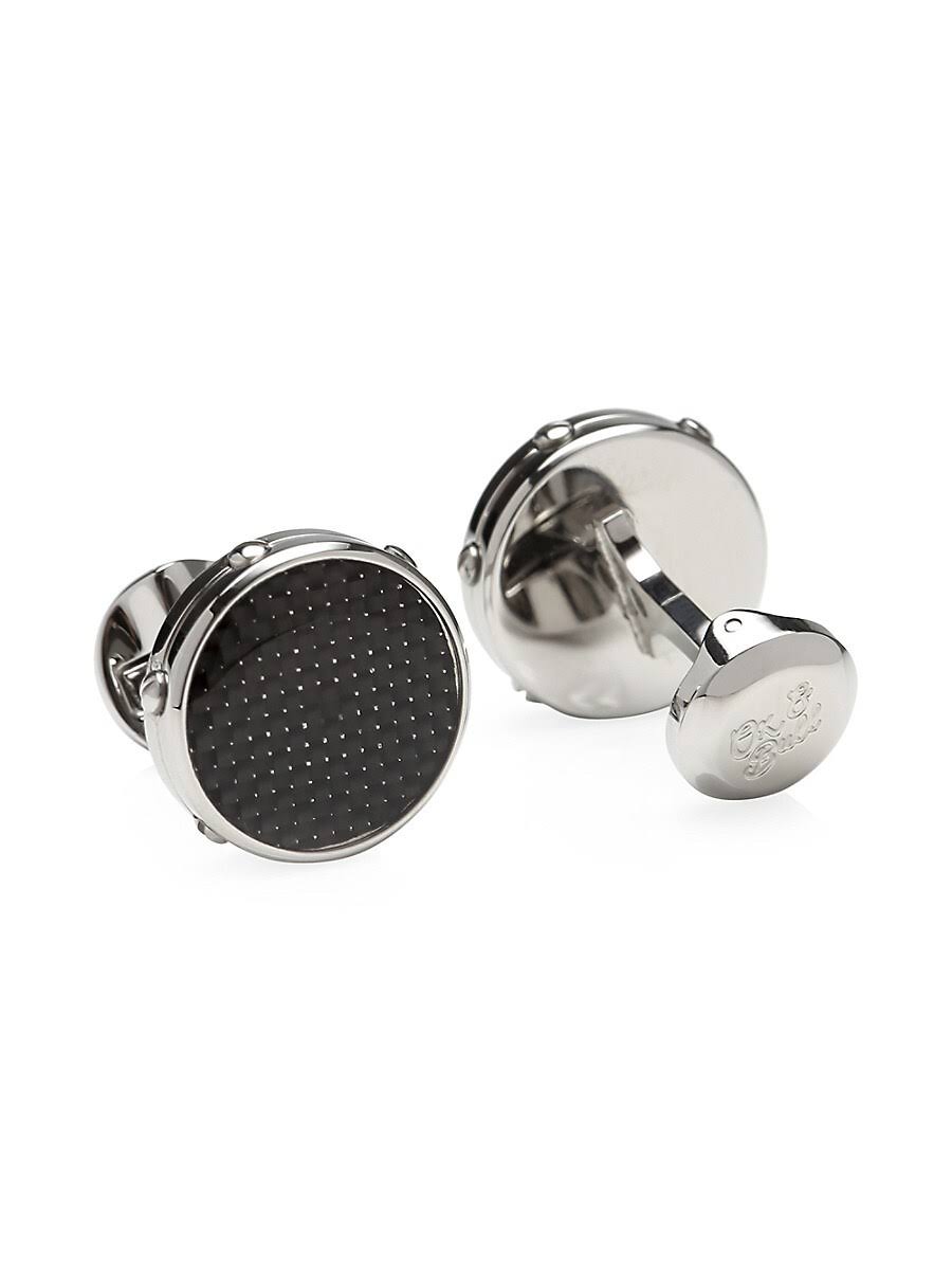 Carbon Fiber Stainless Steel Cufflinks X460142