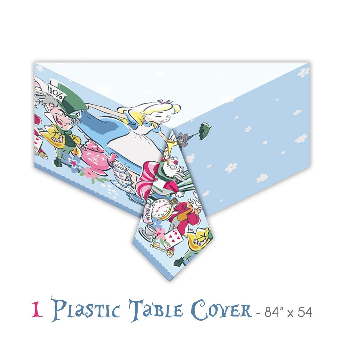 Large Paper Plates, Dessert Plates, Napkins & Table cover Birthday Tableware Set Q265951