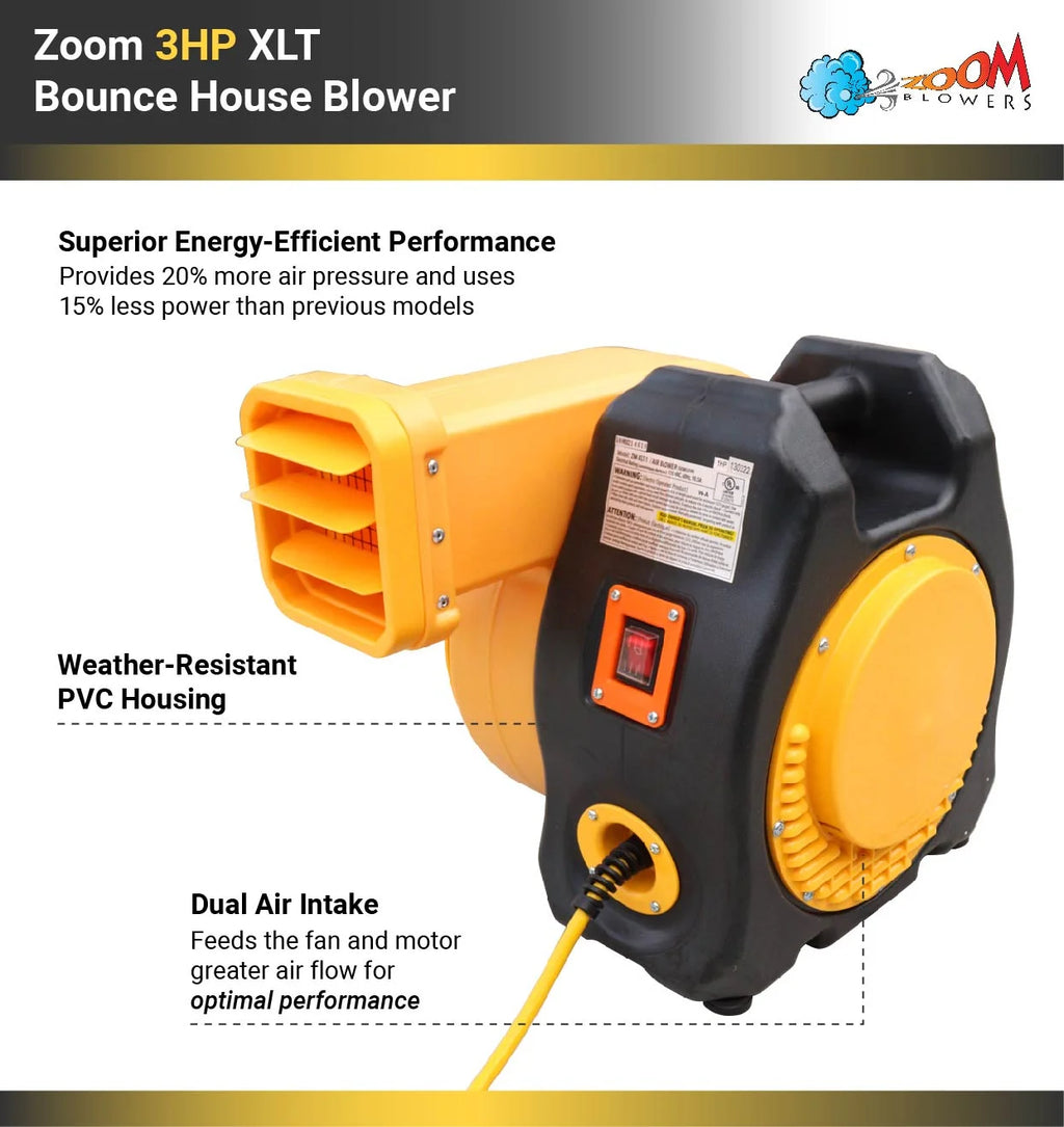 Commercial 3 HP Inflatable Bounce House Blower Q555191