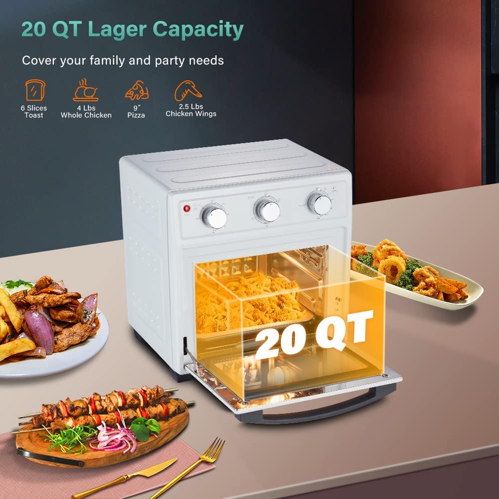 Convection Toaster Oven Air Fryer Combo, 20 Qt, 1500W V10088