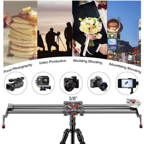 Carbon Fiber Camera Slider with Flywheel K75377