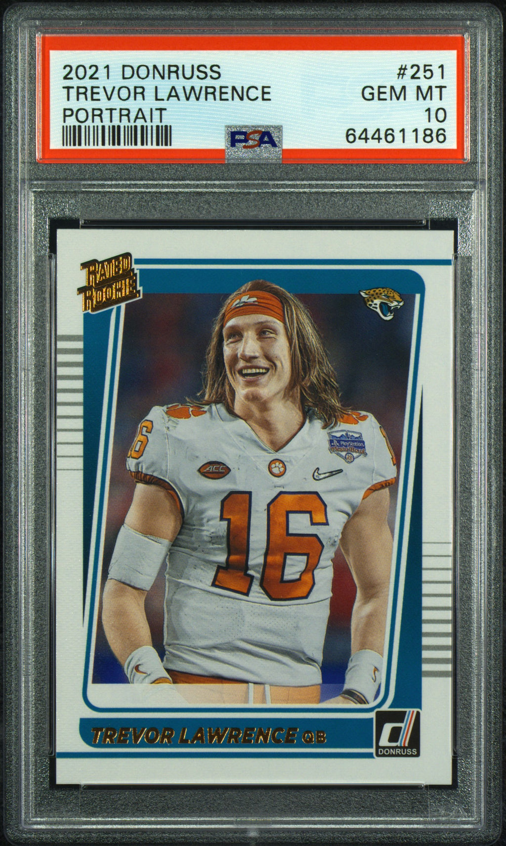 Trevor Lawrence Rated Rookie Portrait Card #251 PSA 10 T693406