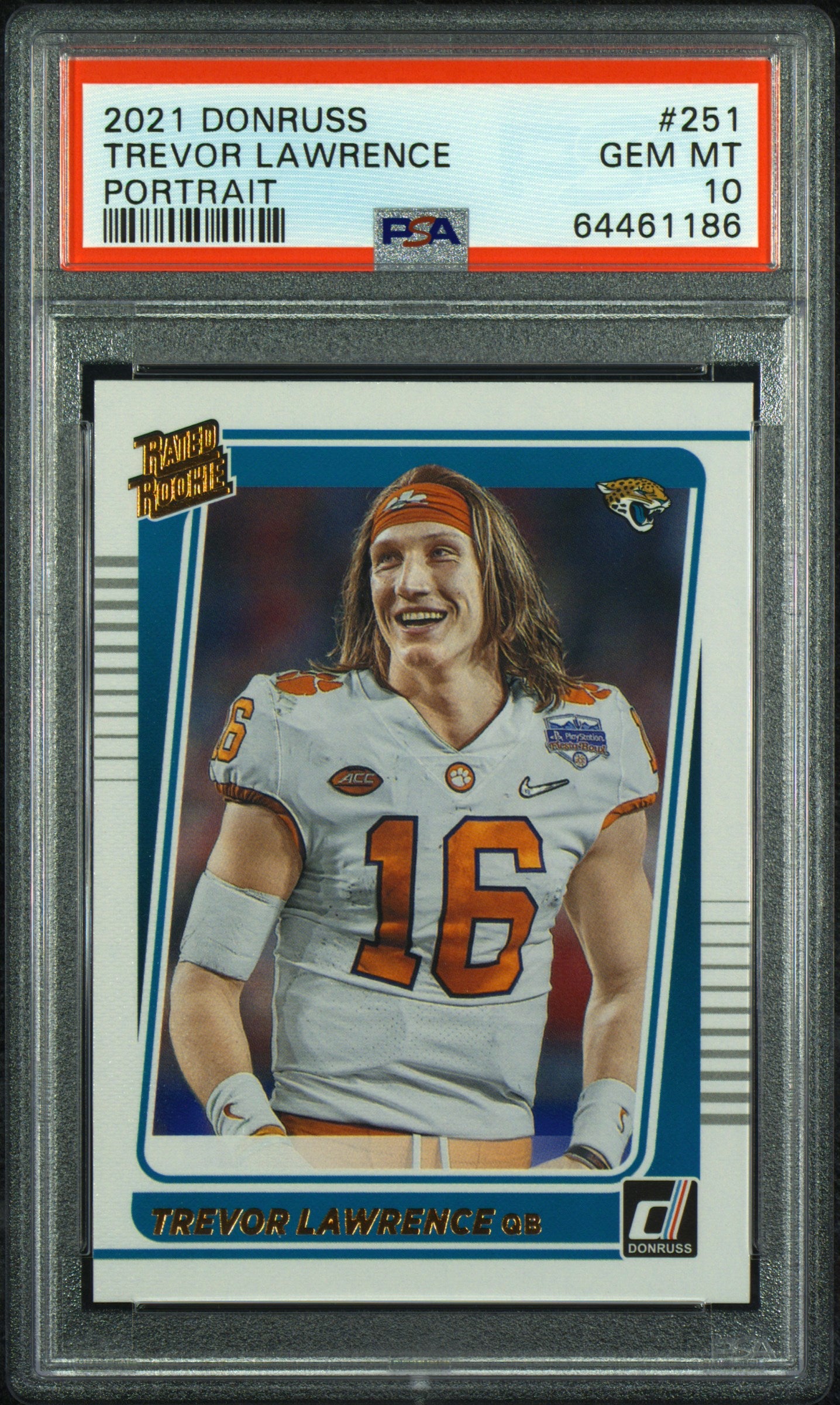 Trevor Lawrence Rated Rookie Portrait Card #251 PSA 10 T693406