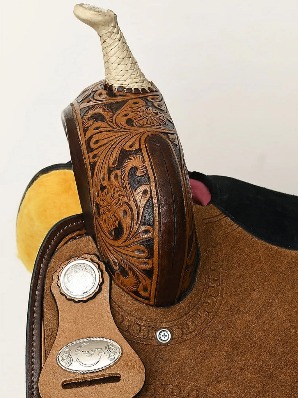 Dark Brown Leather Saddle Set with Reins L426754