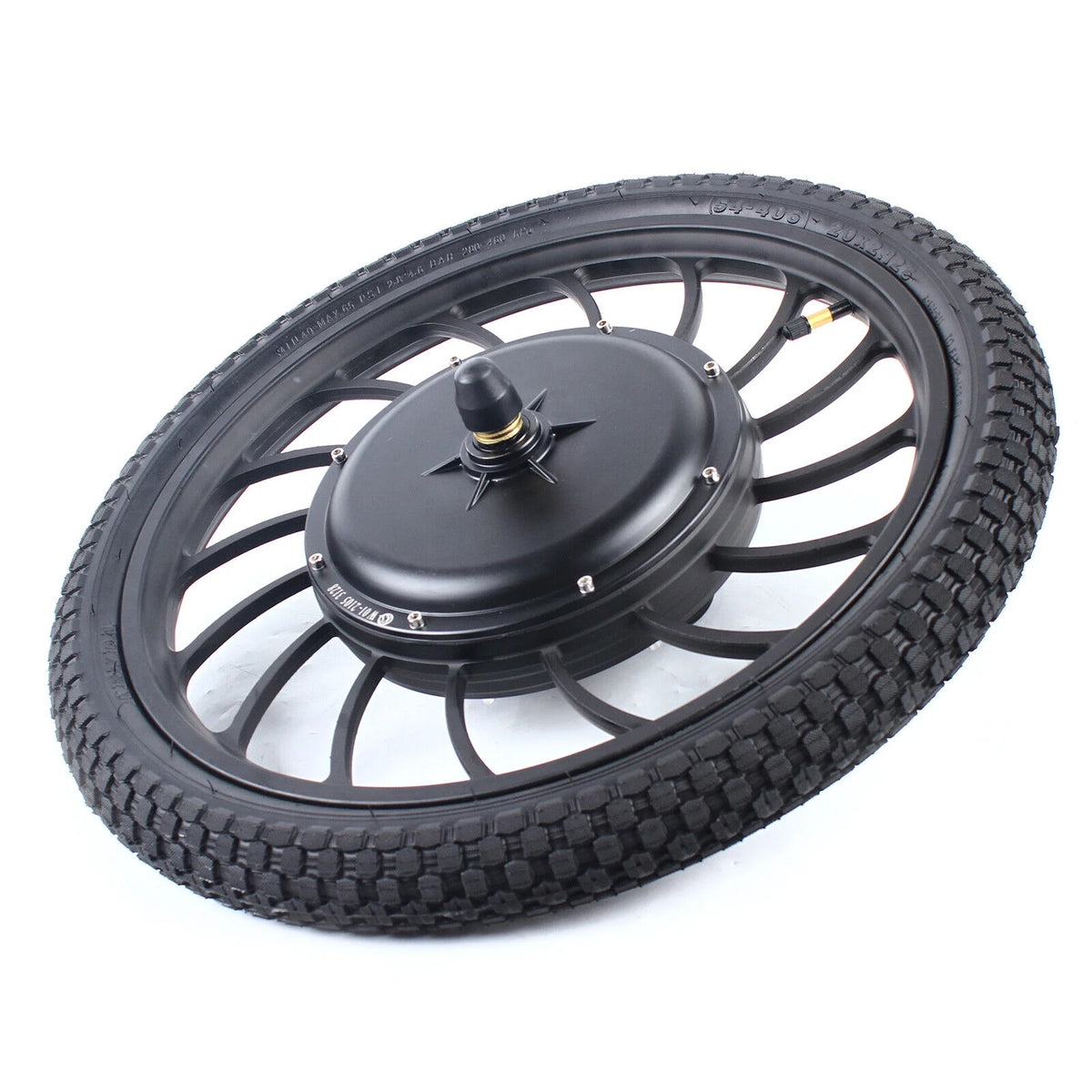 20" E-Bike Front Rear Wheel Conversion Kit Brushless Gearless Hub Motor T766