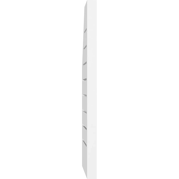 Half Octagon Top Right Surface Mount PVC Gable Vent T60343