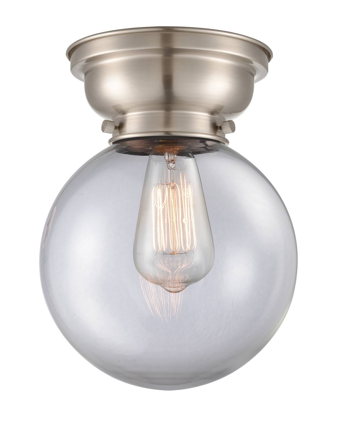 Brushed Satin Nickel 8 inch Flush Mount Light S635846