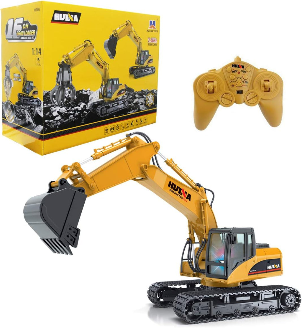 15 Channel RC Excavator Construction Vehicle Toy with Sound and Lights Z6372