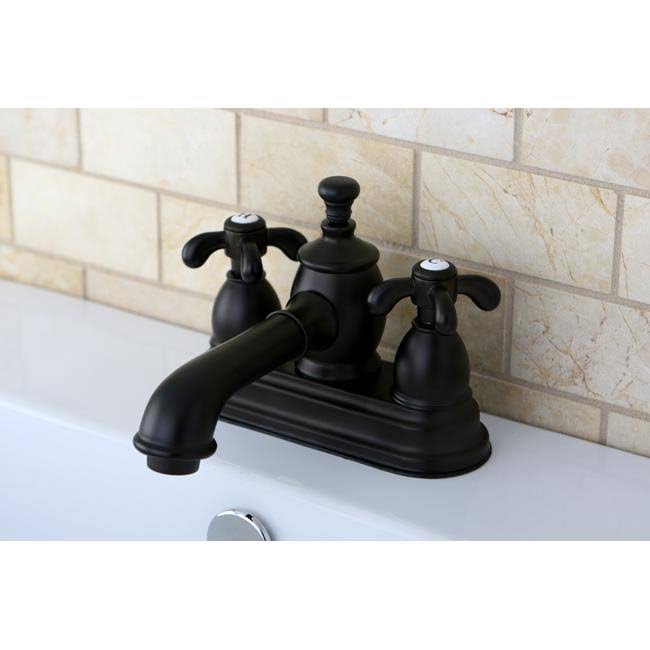 4 in. French Country Centerset Lavatory Faucet with Polished Chrome A58394