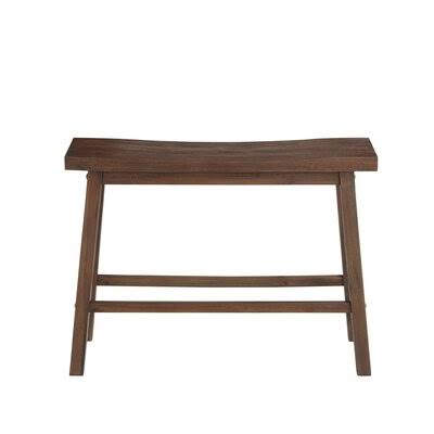 Brown Wooden Bench with Grain Details H39094