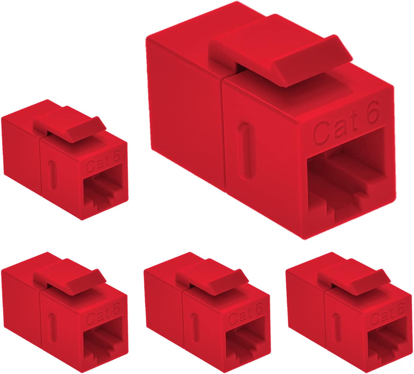 Cat.6 RJ45 Inline Coupler Female-Female 50-Pack D513