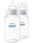 11oz 2pk Clear Anti-colic Baby Bottle N5285