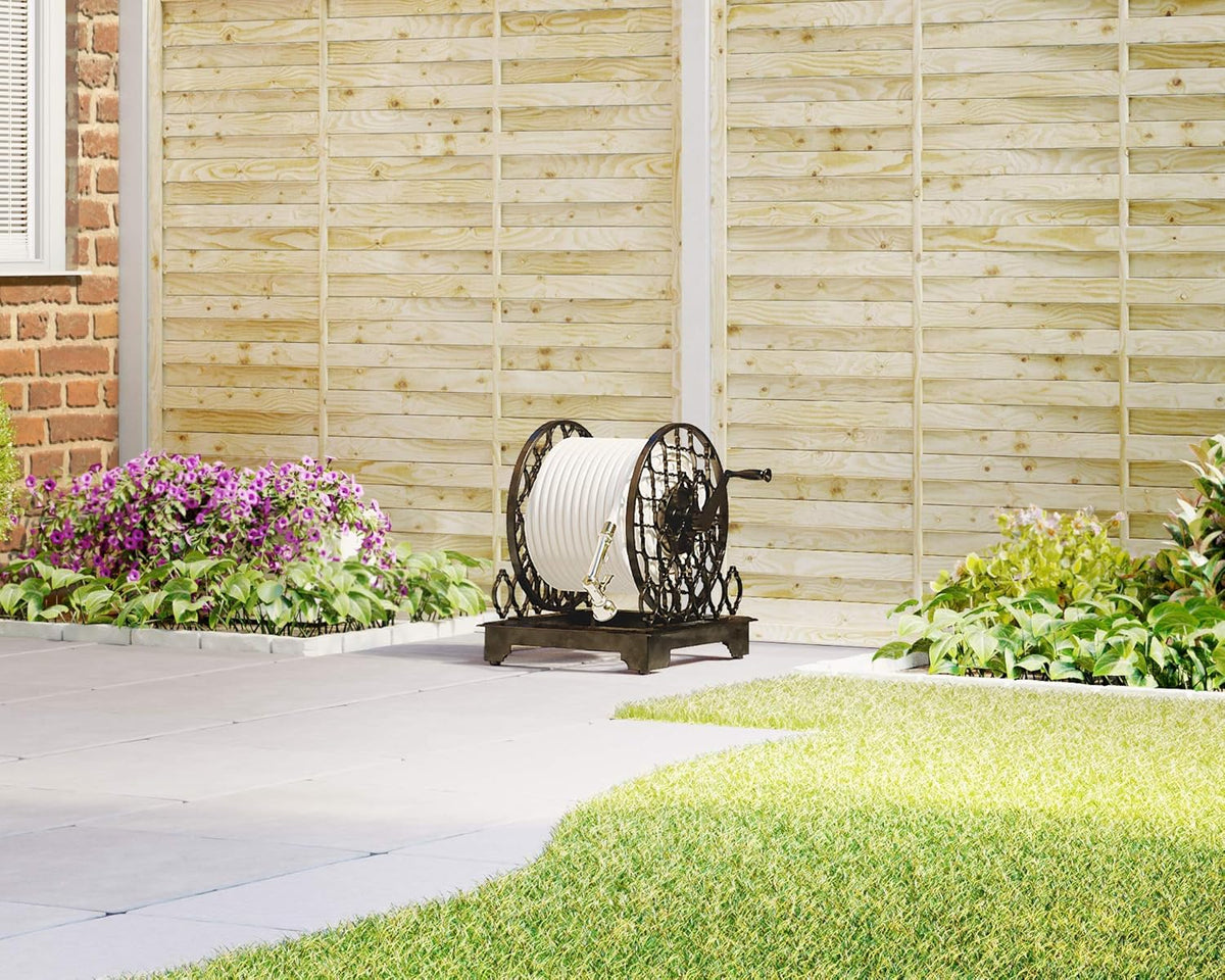 Metal Ornamental Trellis Hose Reel I152