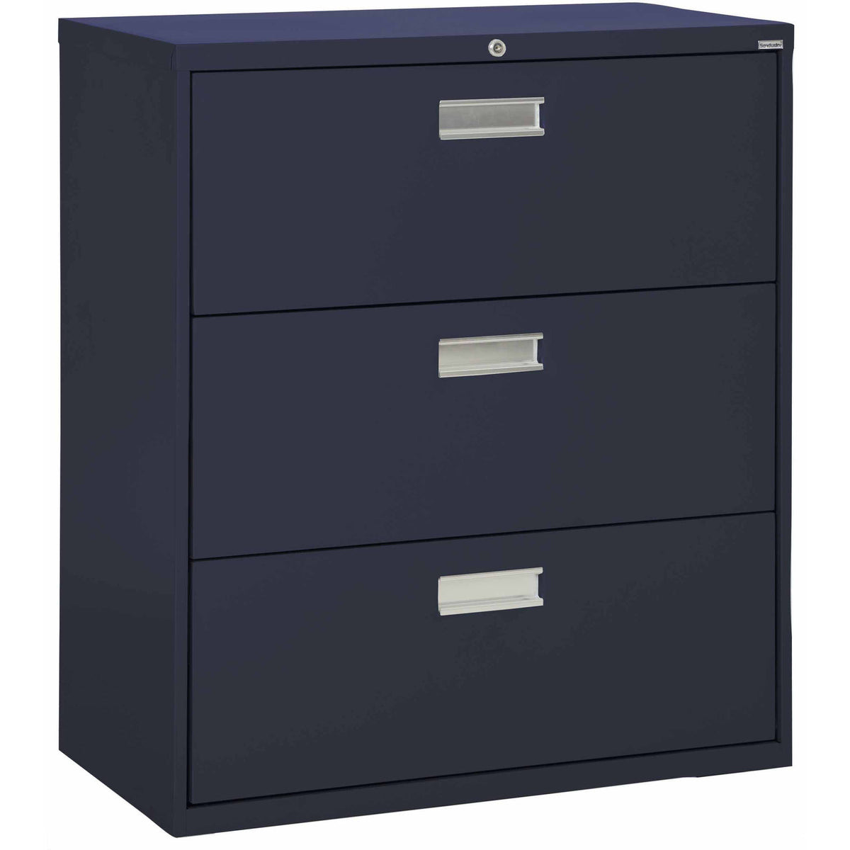 Navy Blue 3-Drawer Lateral File C11482