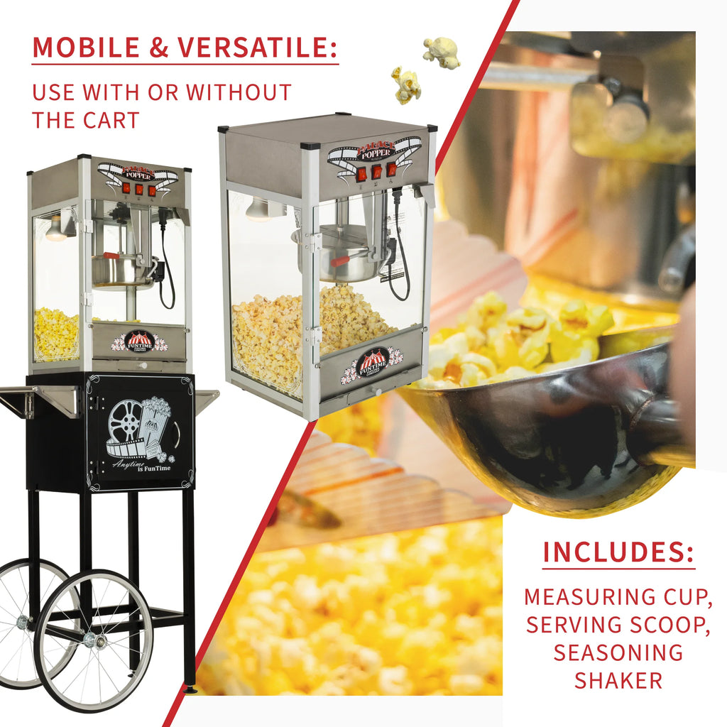 Commercial Popcorn Machine with Cart L3244