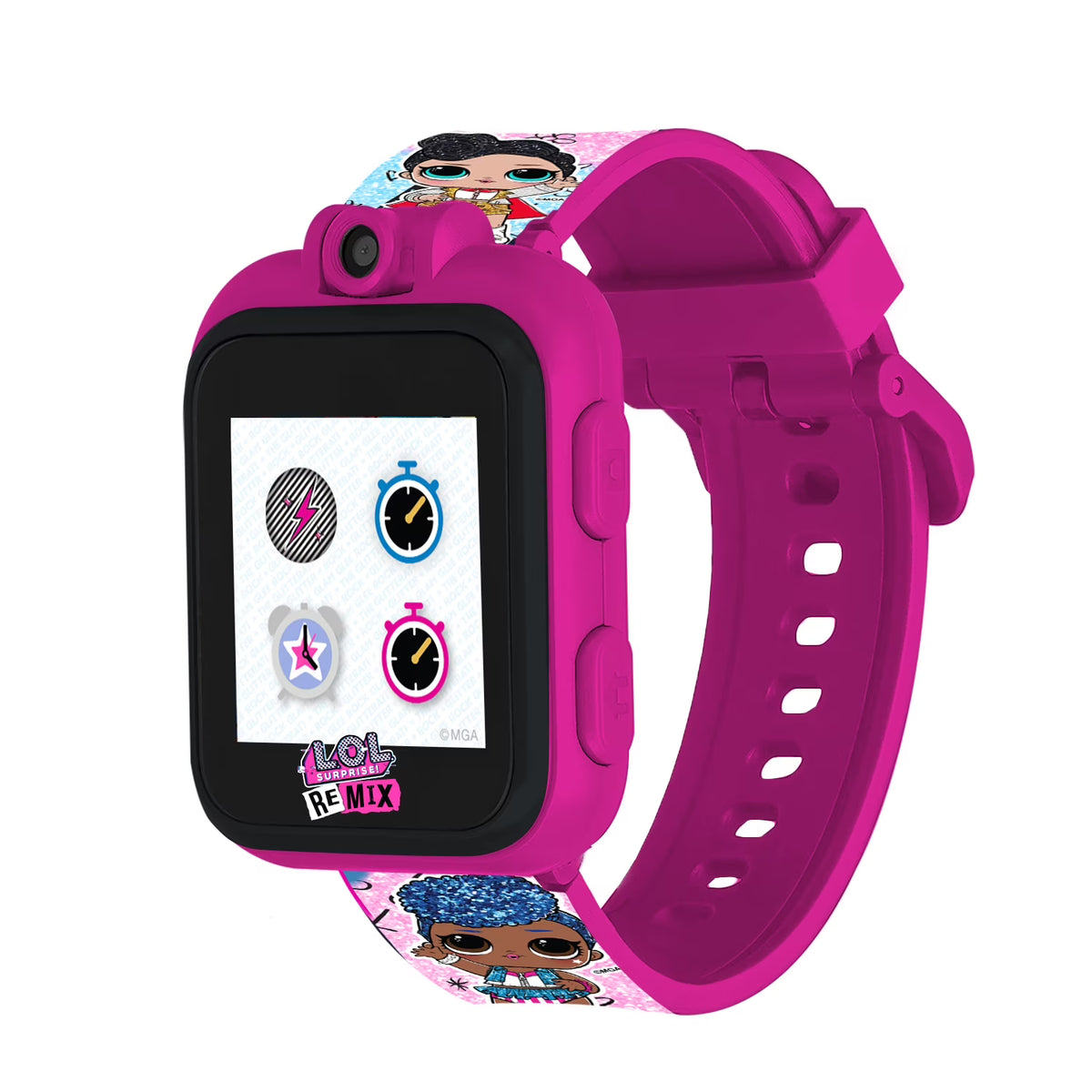 Pink Blue Glitter Childrens Smart Watch B66713