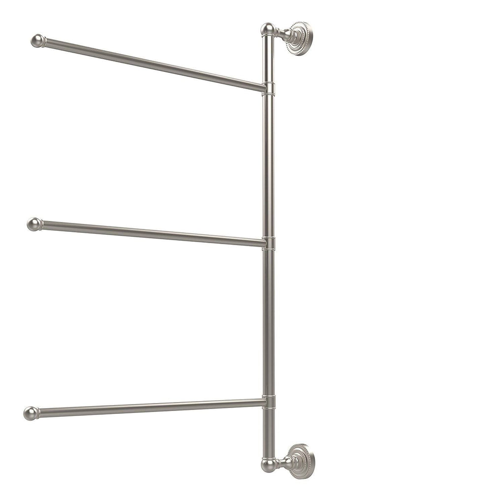 Satin Nickel 28-in Swing Arm Towel Bar I813