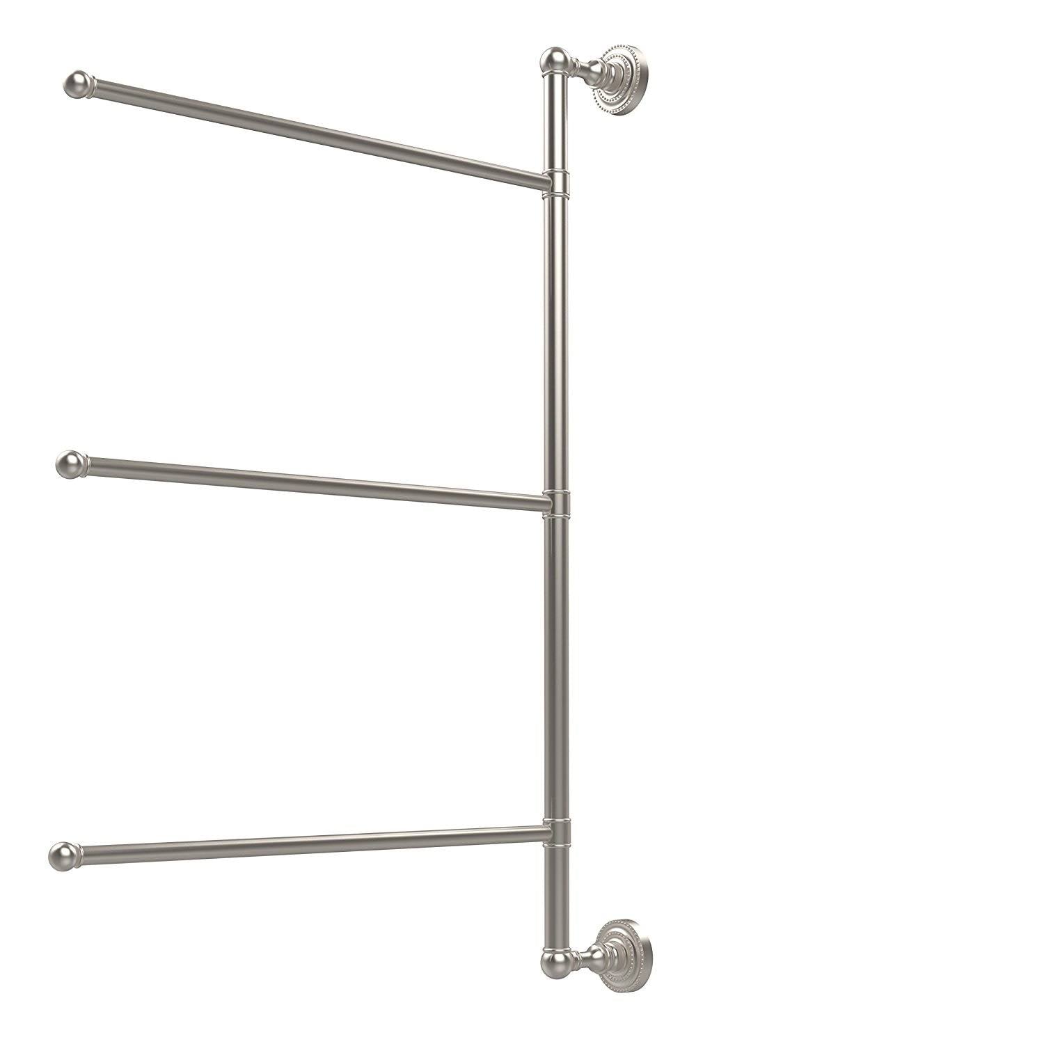 Satin Nickel 28-in Swing Arm Towel Bar I813