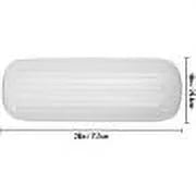 4 Pack Large 10x28 White Ribbed Boat Fenders with Center Hole D481