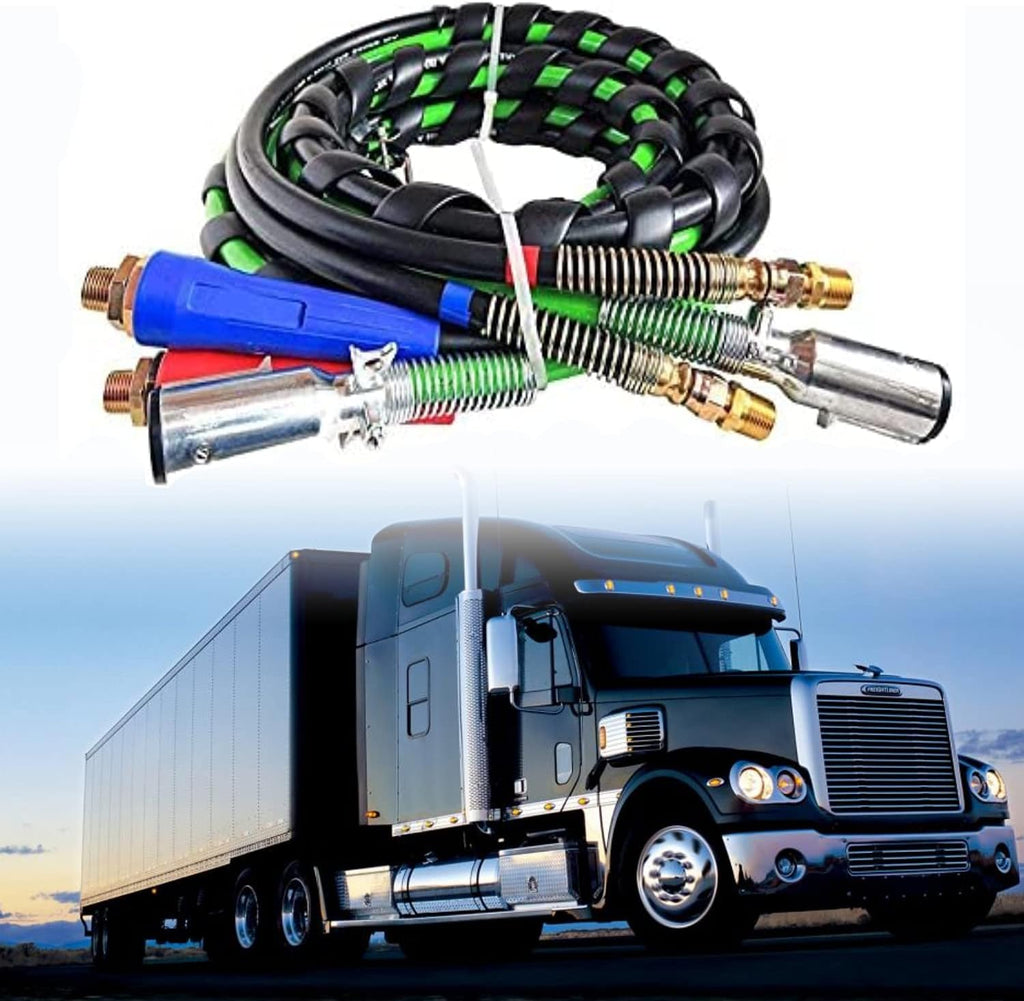 7 Way Semi Trailer ABS Wire & Air Hose Assembly (12FT) T697273