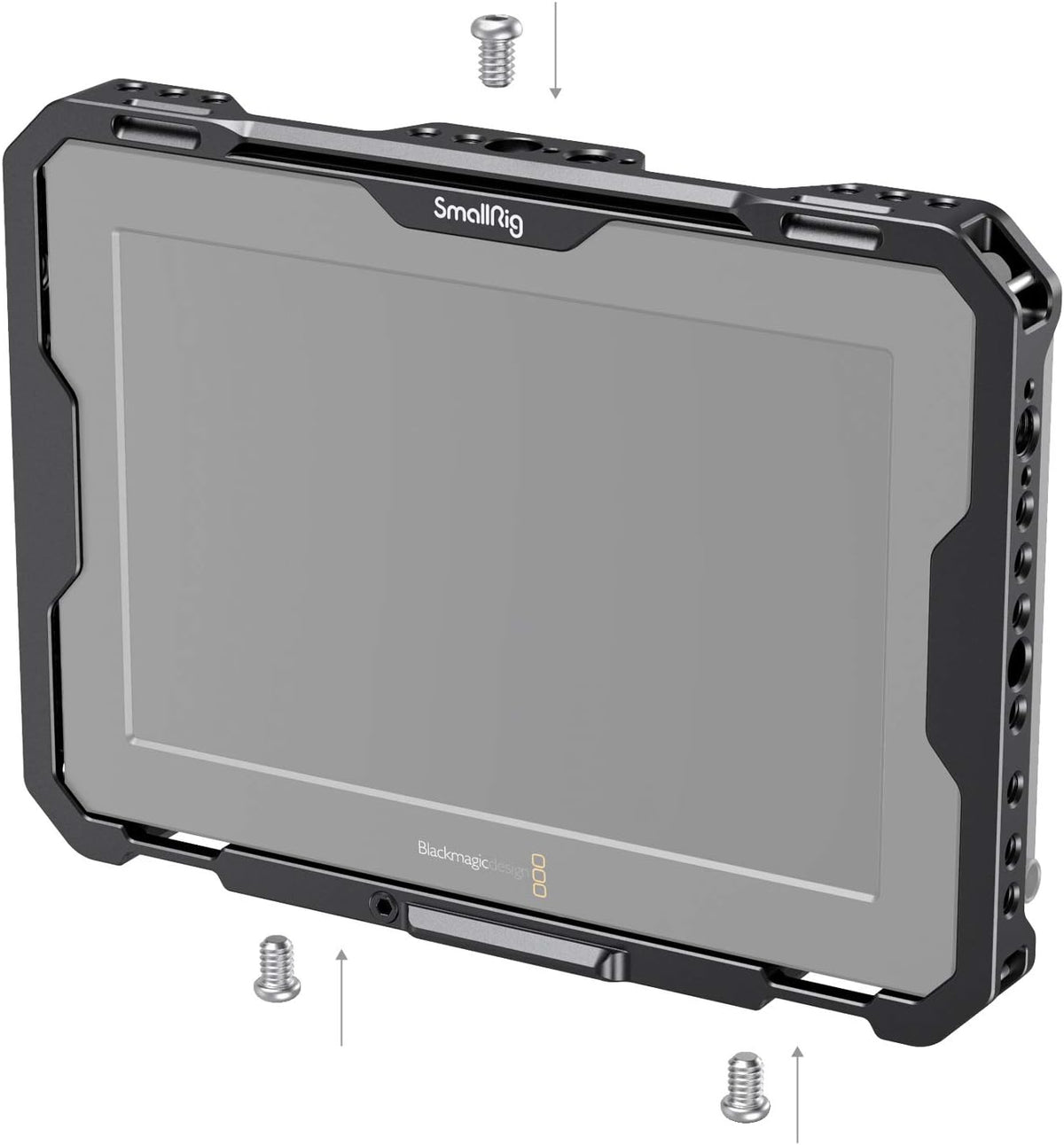 Cage with Sun Hood and HDMI Clamp for Blackmagic Design Video Assist 7 O3230