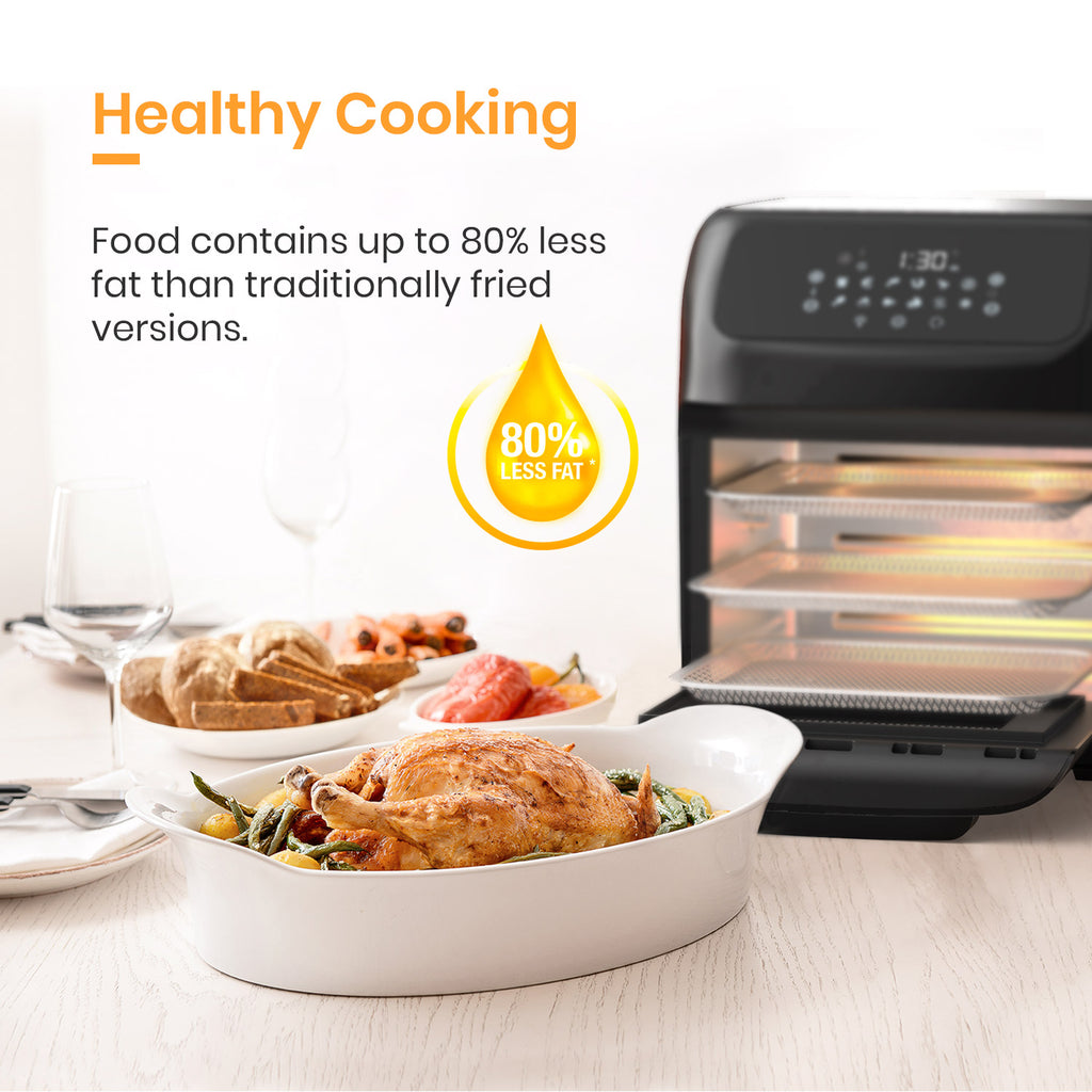12.7 Quarts Large Air Fryer Toaster Oven with 19 Accessories Q2659