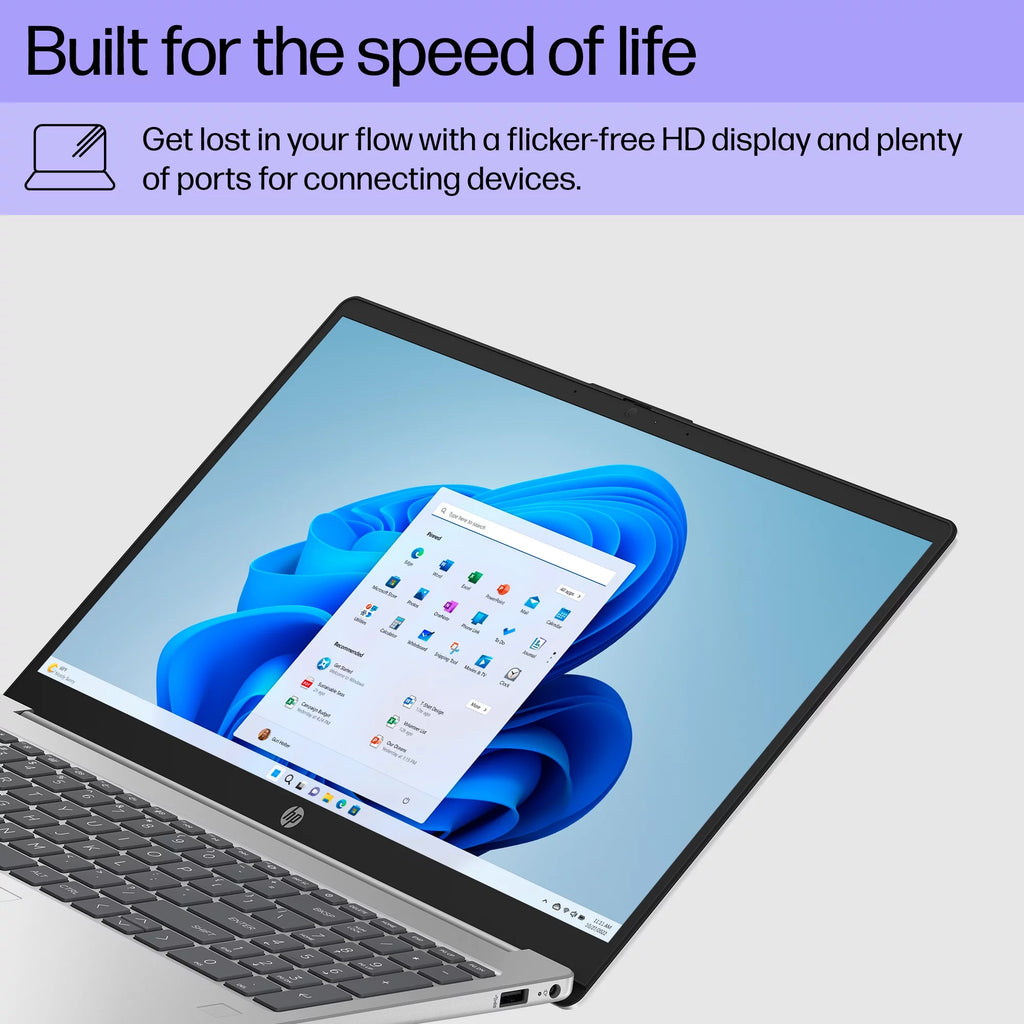 15.6" Laptop, Intel Processor N200, 4GB RAM, 128GB UFS, Natural Silver, Windows 11 Home T934465