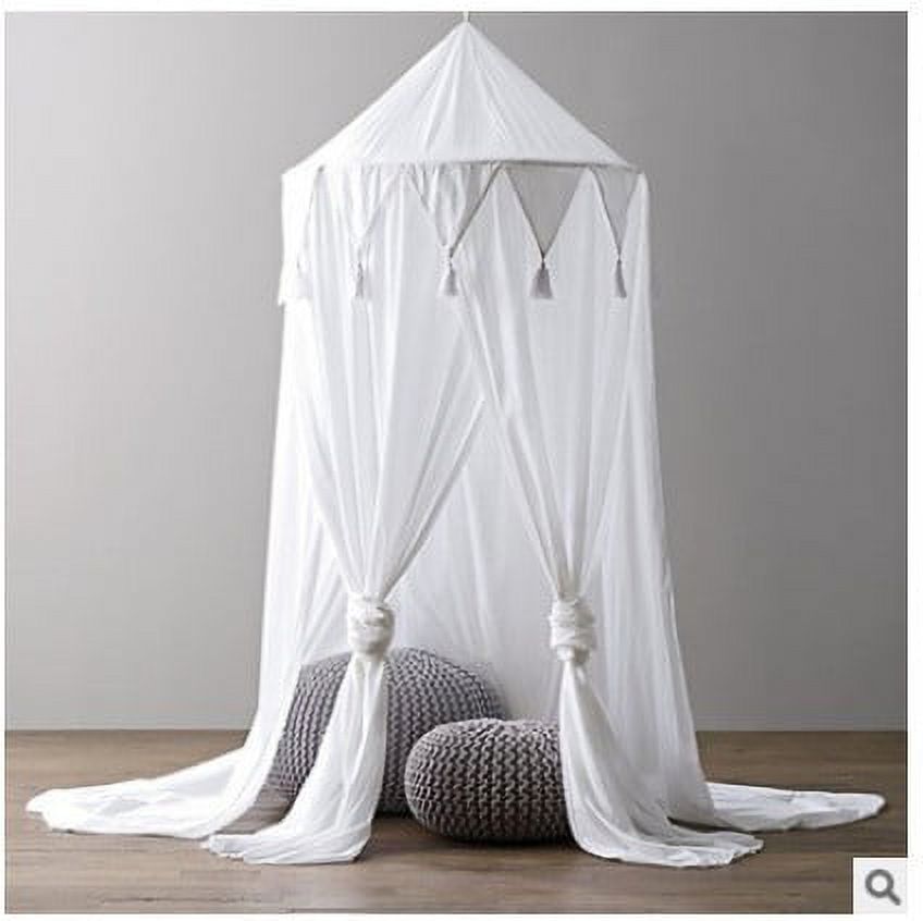 Cotton Round Dome Baby Bed Canopy Mosquito Net J6545