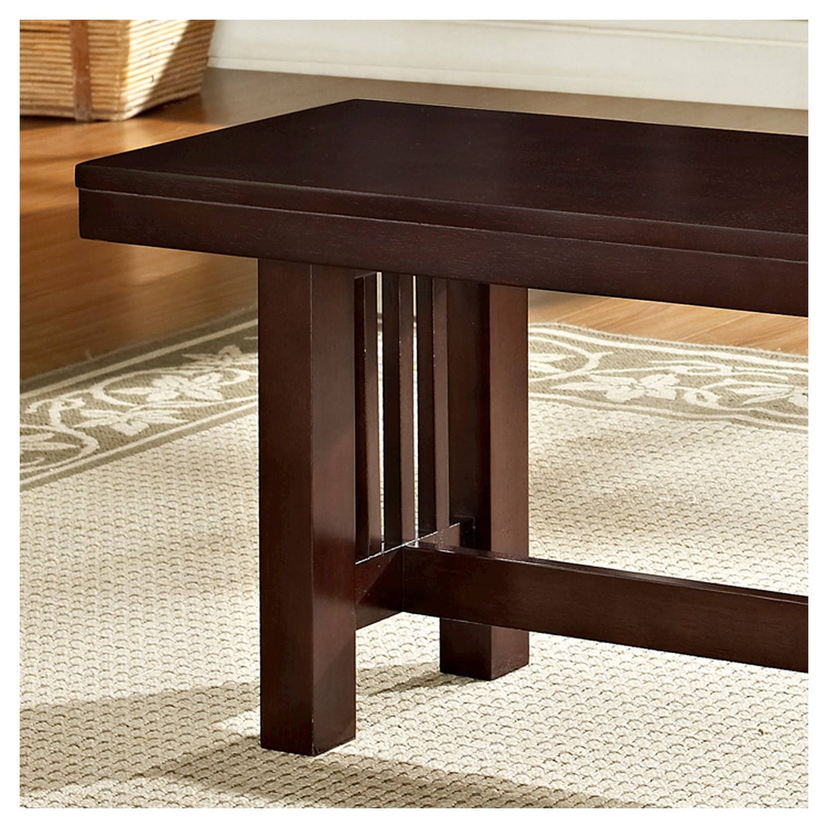 Cappuccino Wood Kitchen Dining Bench V869
