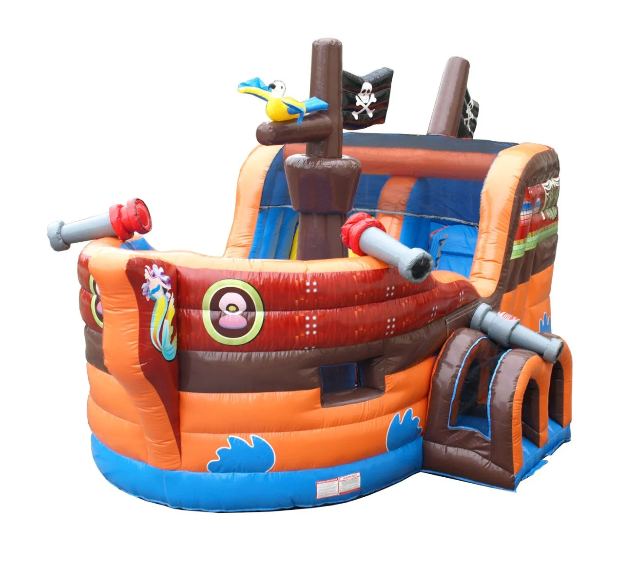 Pirate Ship Inflatable Bounce House with Slide W339716