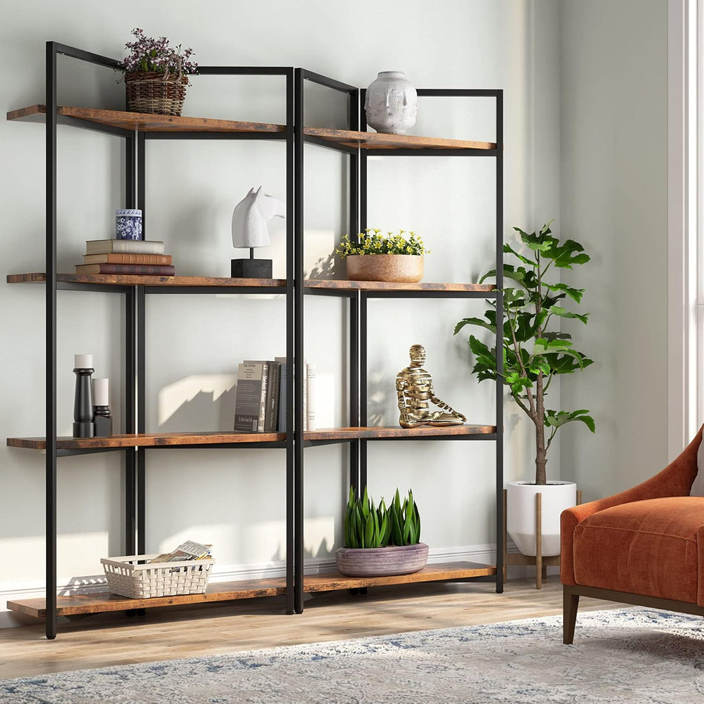 White 4-Tier Open Bookcase R58814