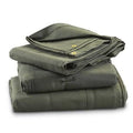 10' x 16' Heavy Duty Green Drab Canvas Tarp V209243