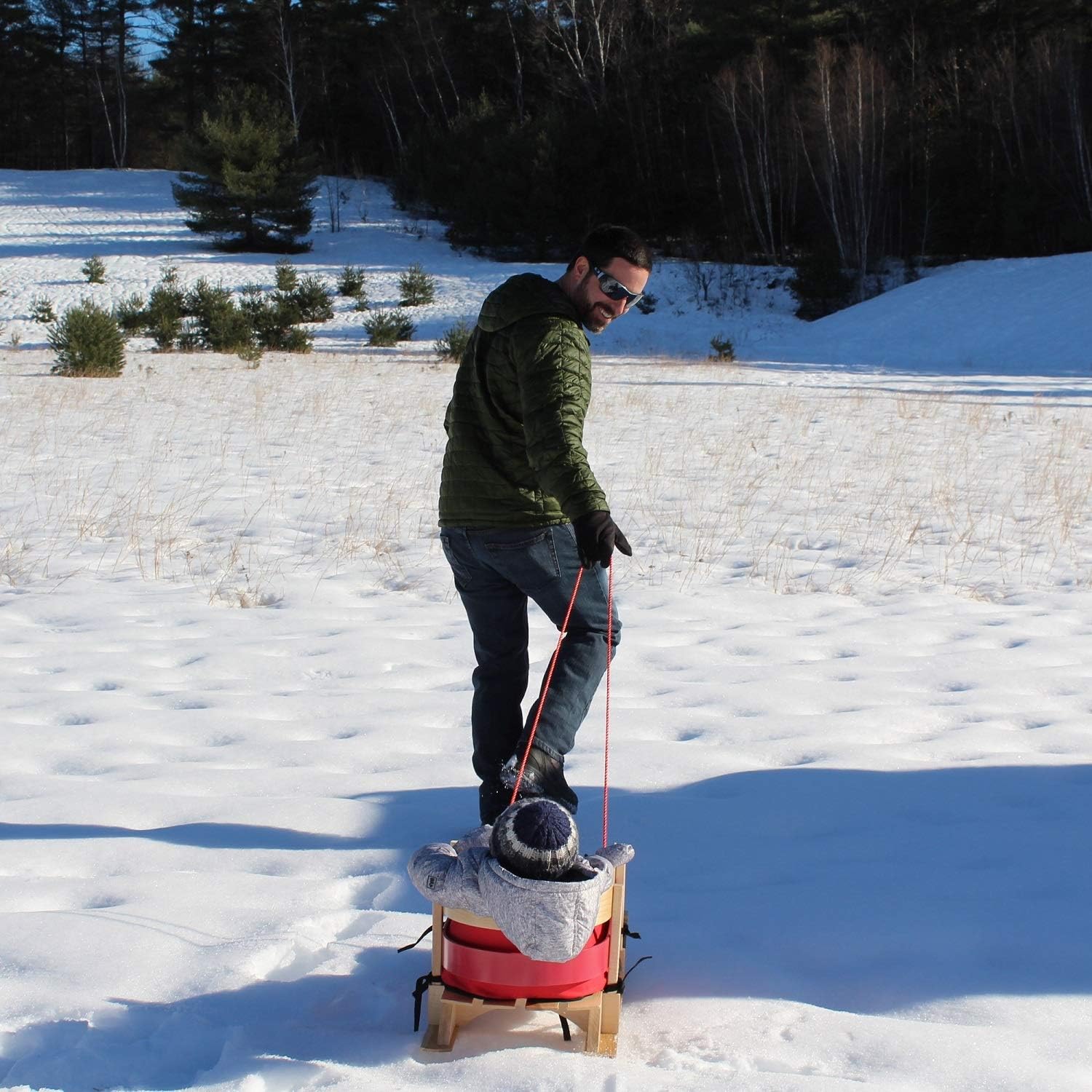 Wood Toddler Sled H960