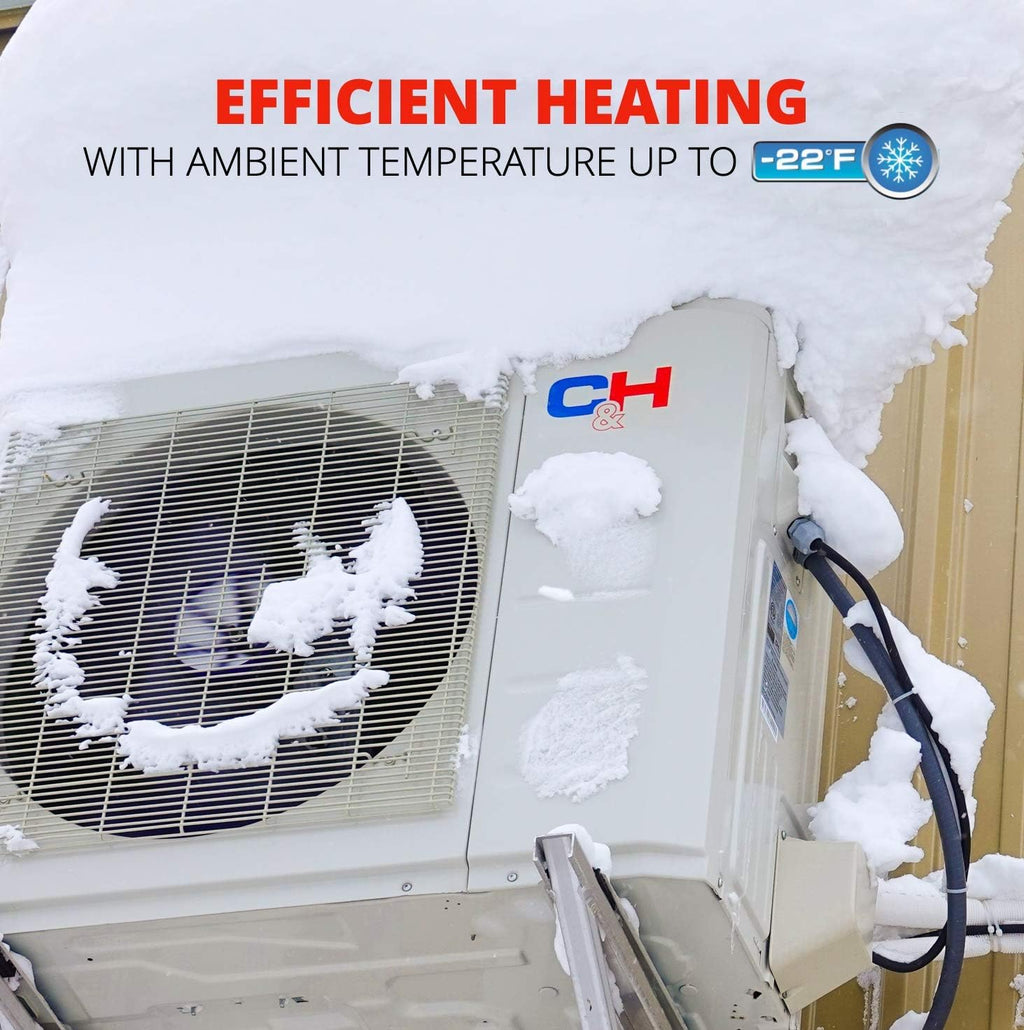 18,000 BTU Ductless Mini-Split Air Conditioner Heat Pump with 16FT Copper Line Set J5016