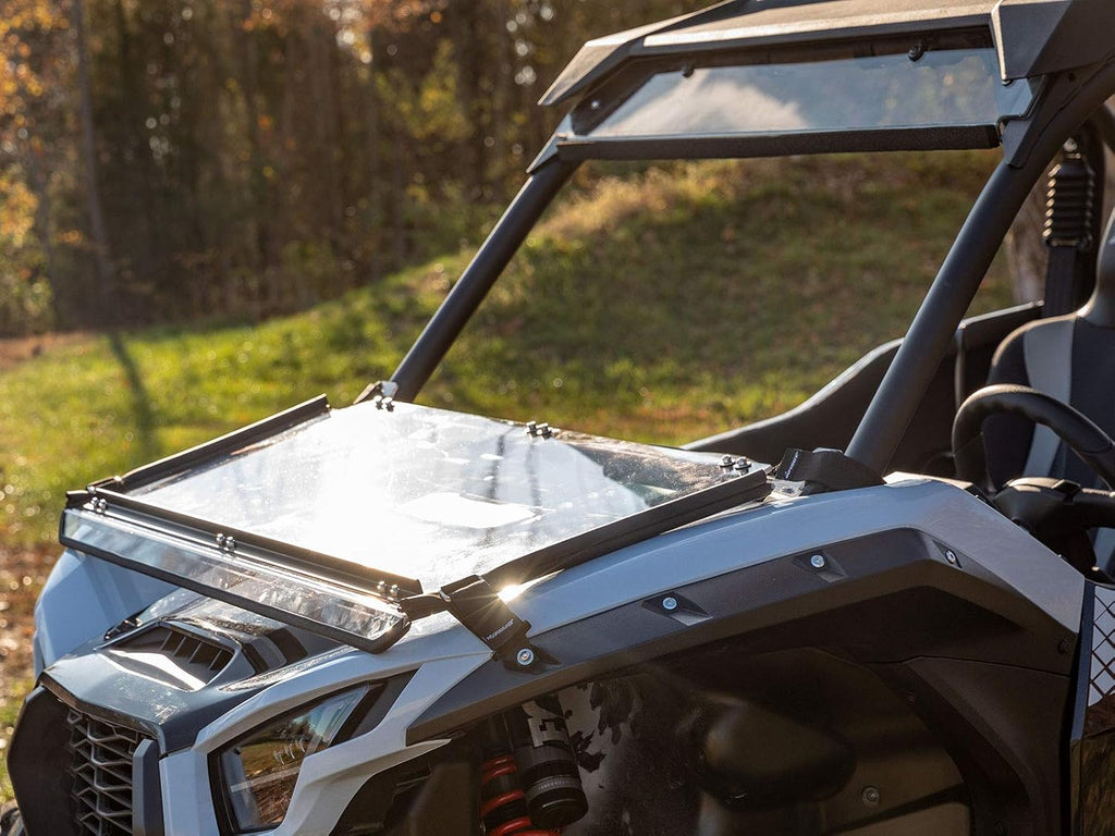 Scratch Resistant Flip Down Windshield, 1/4" Polycarbonate, Hard Coated D52640