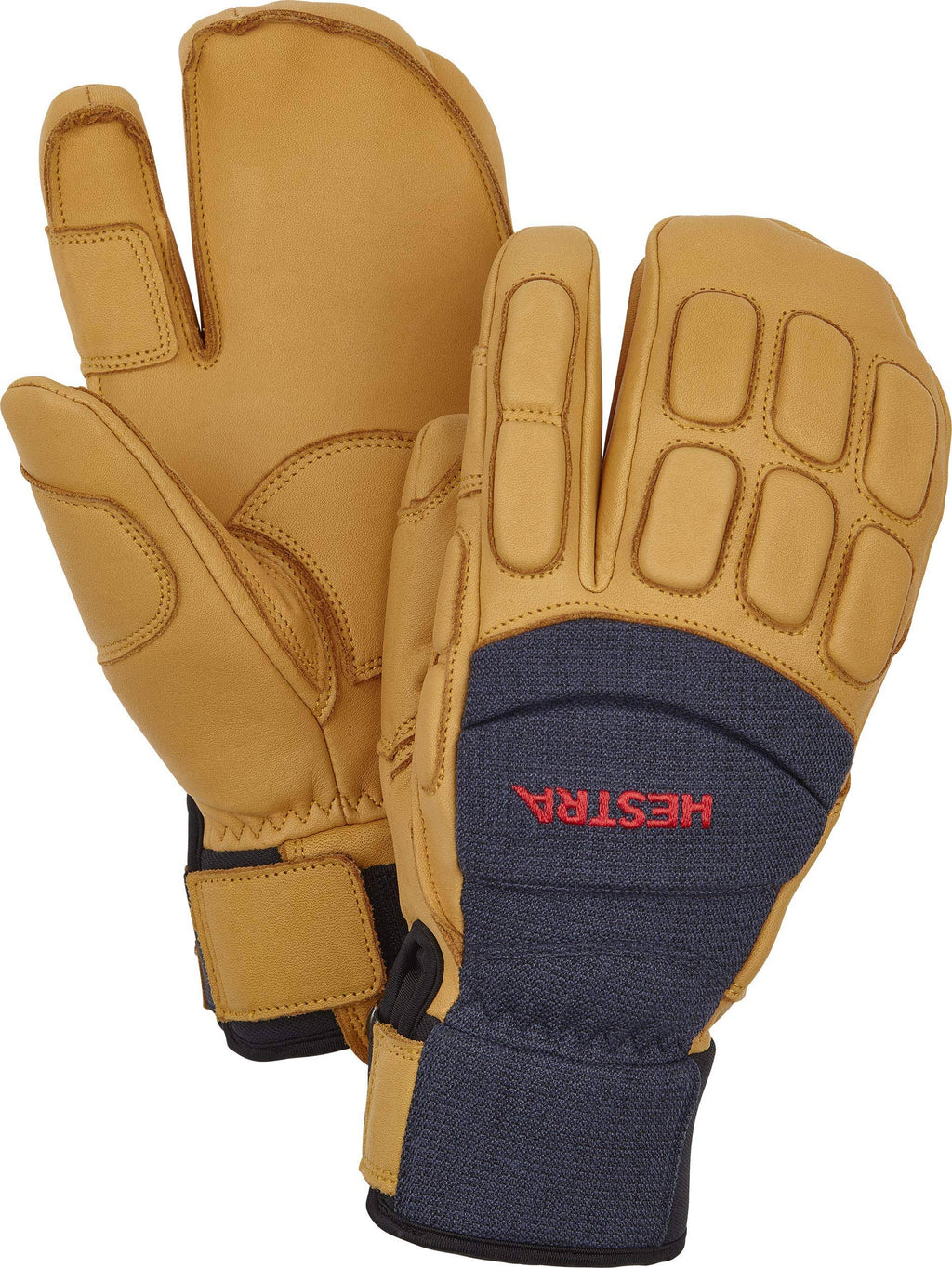 Navy Tan 3-Finger Glove W3702