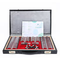 266 Trial Lens Set Optical Kit Metal Rim Wood Frame PU Leather Case B768497