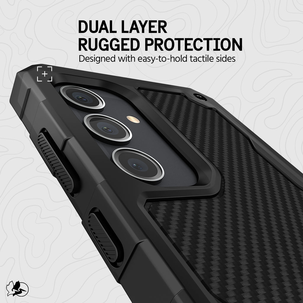 Carbon Samsung Galaxy S24 Case with Belt Clip Holster T991489