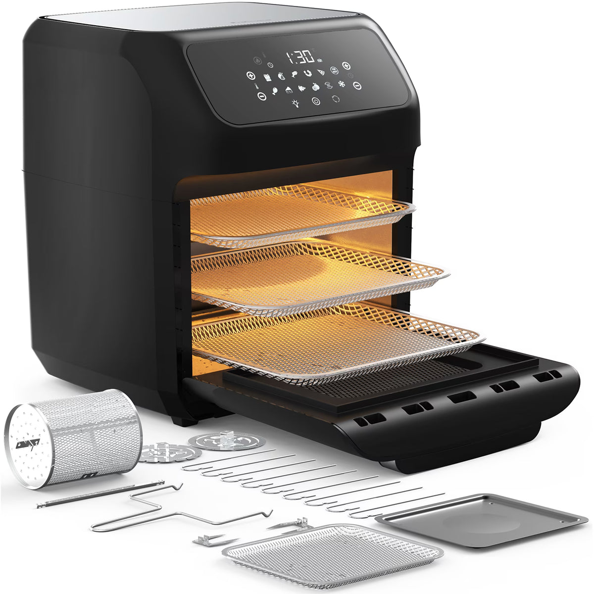 12.7 Quarts Large Air Fryer Toaster Oven with 19 Accessories Q2659