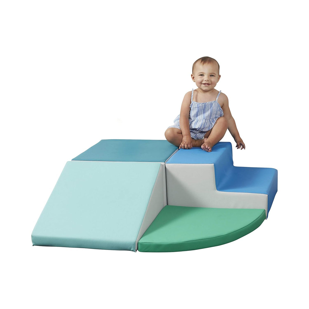 Navy/Powder Blue 4-Piece Soft Foam Play Structure D149919