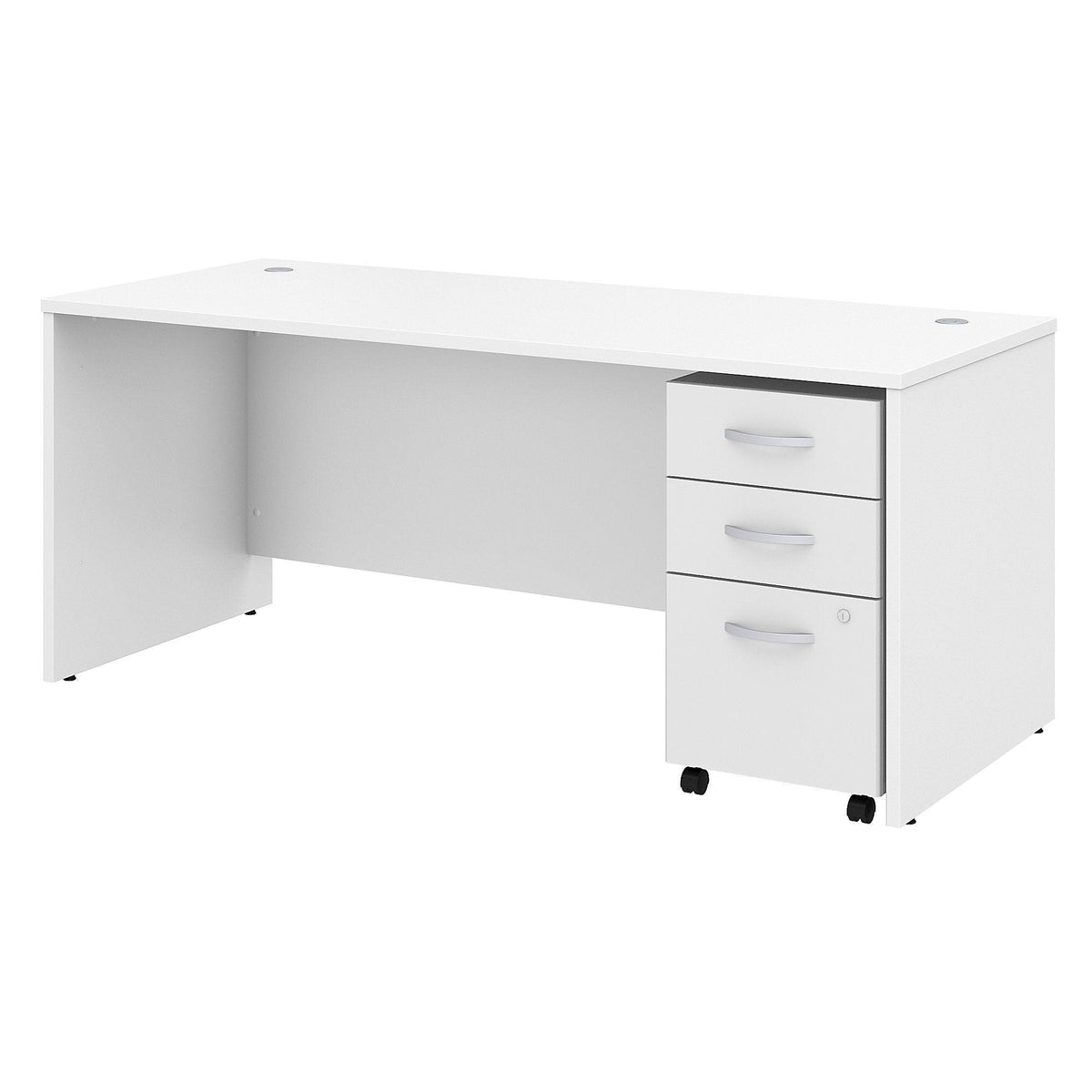 72w x 30D Office Desk with Mobile File Cabinet W247812