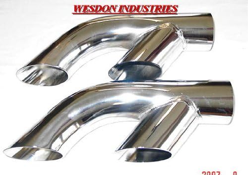 Chrome Plated Exhaust Tips, 2 in Inlet, 2 Tips Included H37451