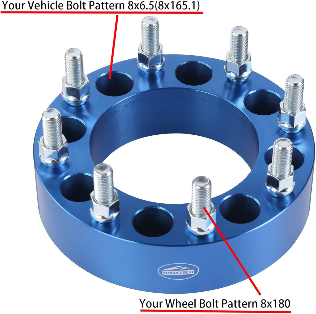 8x6.5 to 8x180 Forged Wheel Adapters 4pcs 2 inch H486203