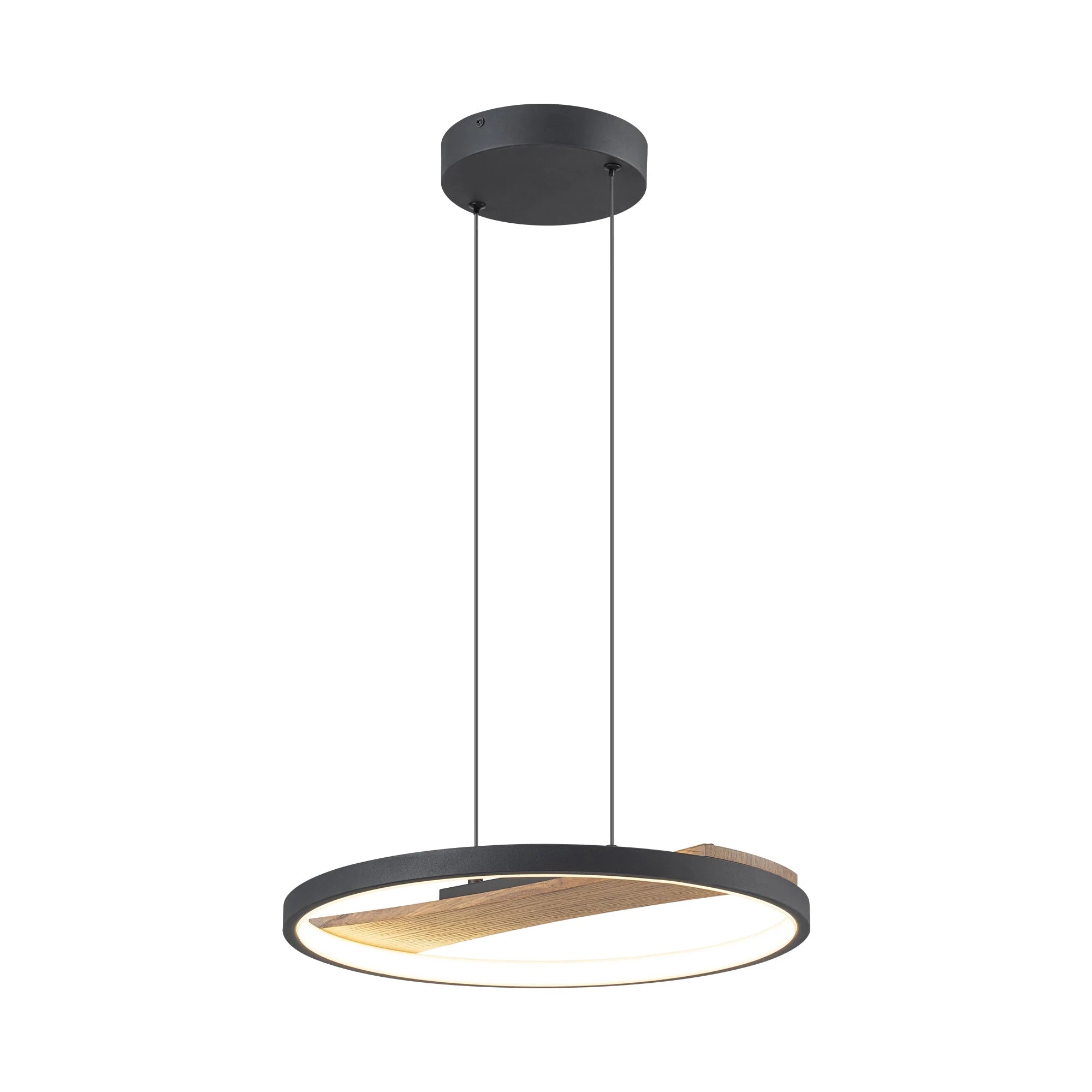 LED Circle Round Wood Pendant F8521