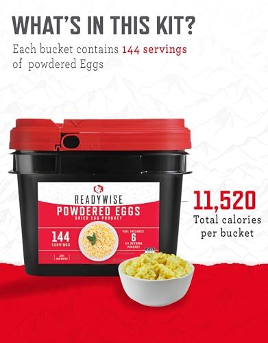 104 Servings Variety Pack Bucket Dehydrated Freeze Dried Food U141727