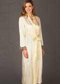 Silk Robe with Side Pockets F525