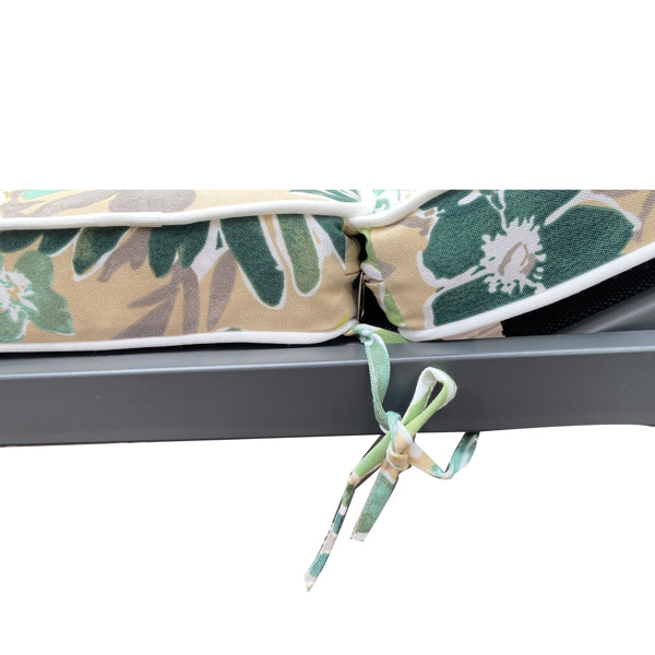 Blue flower Patio Lounge Chair Cushion Set of 2 R45697