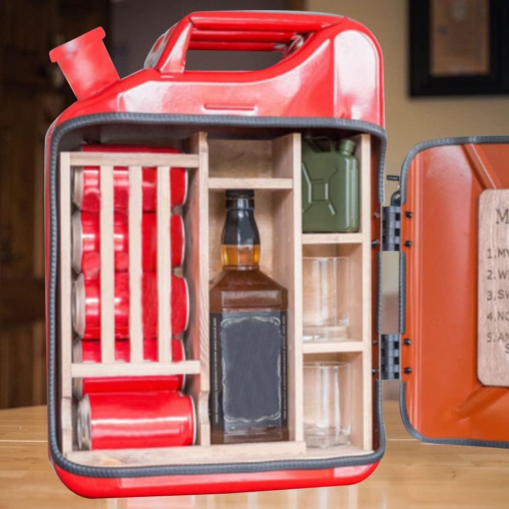 Army Green Jerry Can Mini Bar Set of 2 I4919